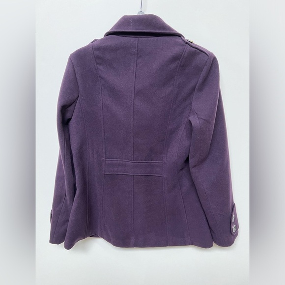 GEORGE GIRLS DEEP PURPLE PEA COAT SIZE LARGE  (12-14) - Picture 2 of 10